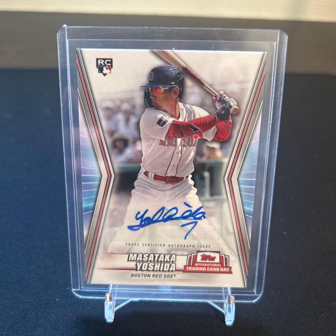 吉田正尚　直筆サイン　ルーキー　WBC topps カードデープロモ　限定