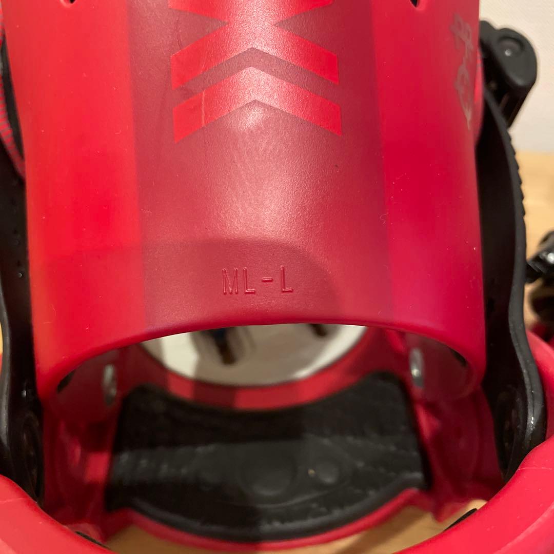 【美品】FLUX スノーボード ビンディング レッド