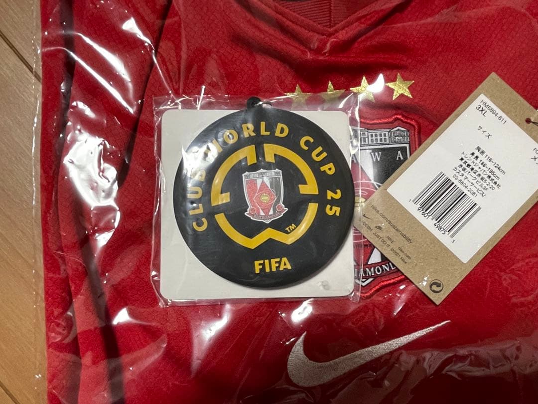 FCWC浦和レッズ レプリカユニフォーム 3XLパッチ付き おまけあり