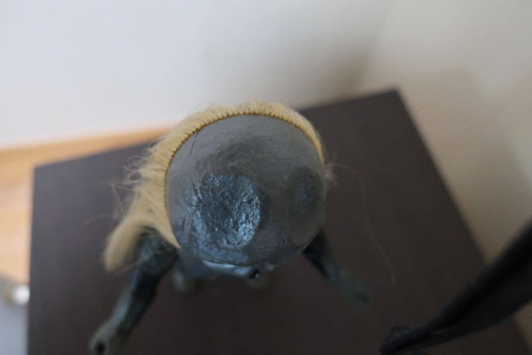 血車魔神斎 変身忍者嵐 ソフビ 50年前 高さ約２６cm バンダイ