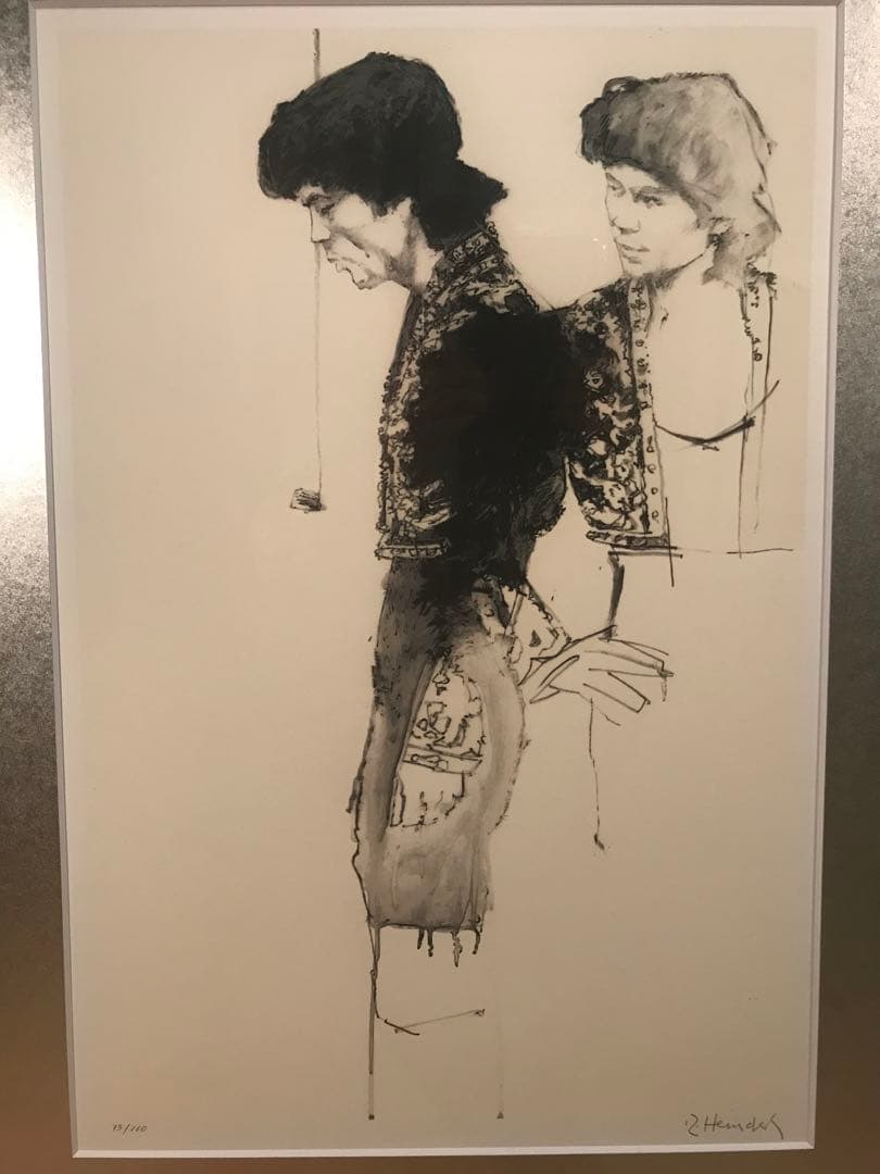 ロバート・ハインデル「Portrait of K」シルクスクリーン　直筆サイン有