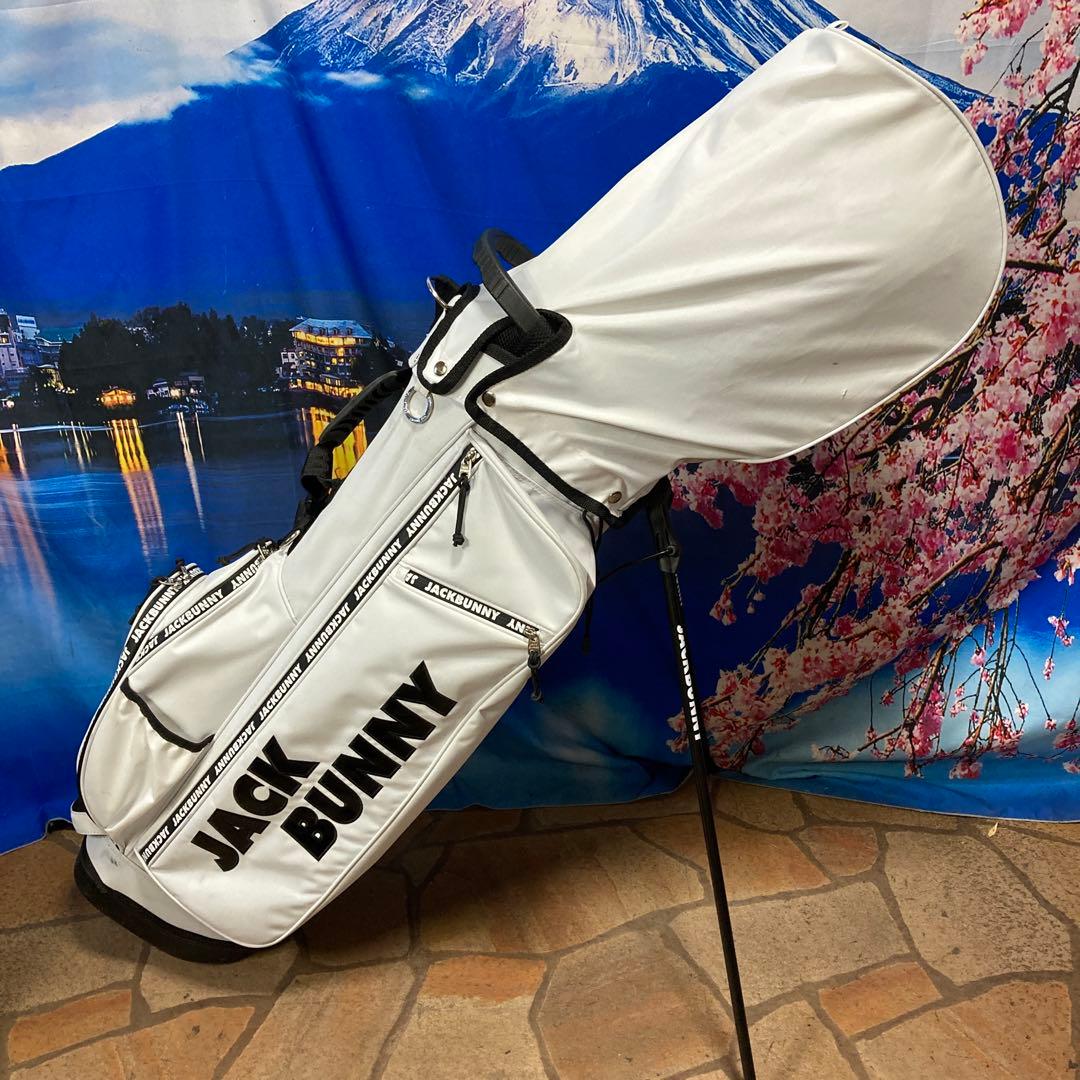寶BU-1086 JACK BUNNY スタンド式 キャディバッグ ホワイト
