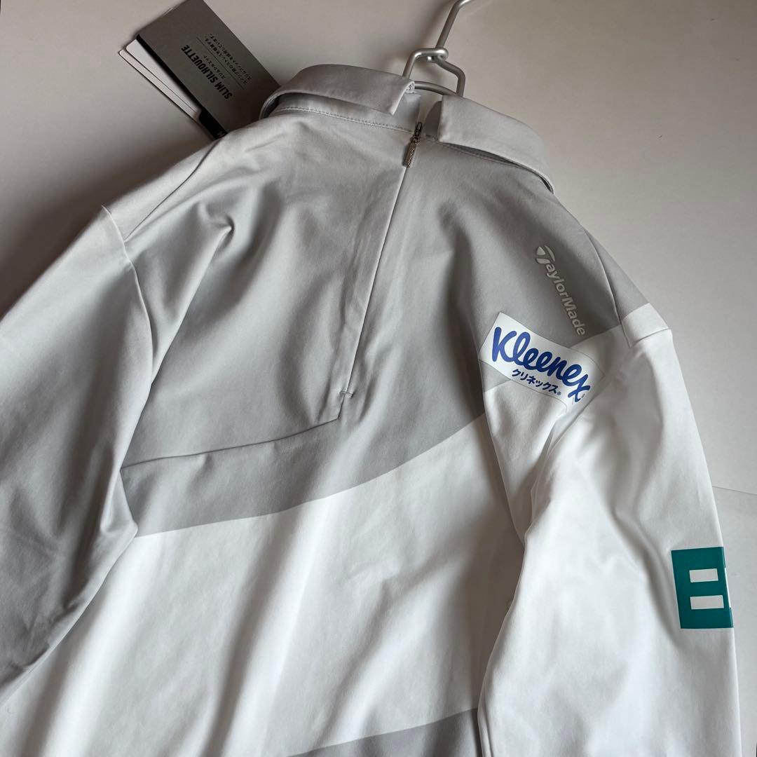 ゴルフ テーラーメイド スリムシルエット UVケア 企業ロゴ ポロシャツ L