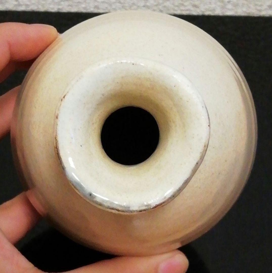 金重素山作　粉引　徳利　共箱　酒器