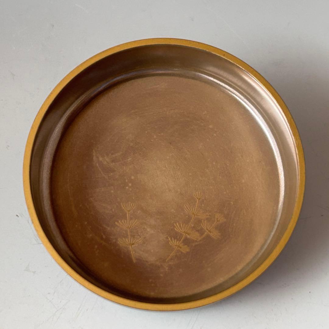 茶道具　輪島塗　金魚蒔絵　平棗　鈴谷鐵五郎　共箱　漆芸　夏　涼しげ　キンギョ