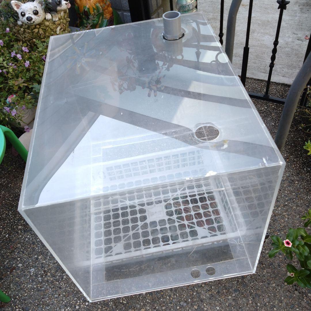 愛知県お引き取り☆アクリル濾過槽600450450☆2台