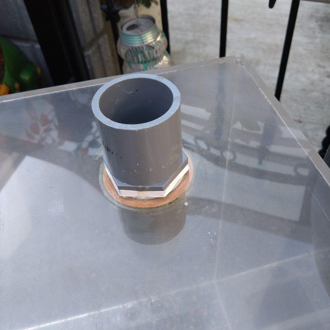 愛知県お引き取り☆アクリル濾過槽600450450☆2台