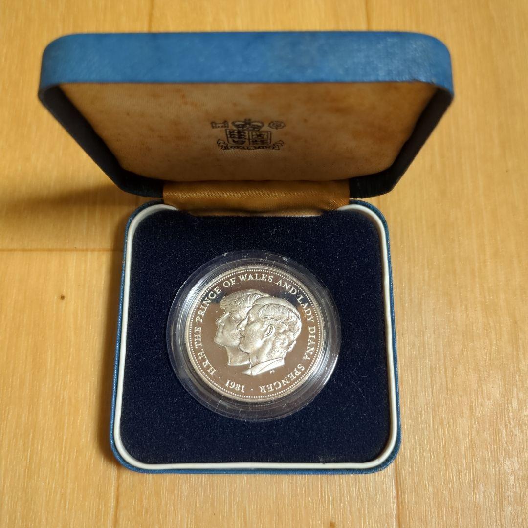 1981年 ウェールズの王子とダイアナ妃 記念硬貨 ロイヤルミントケース付き
