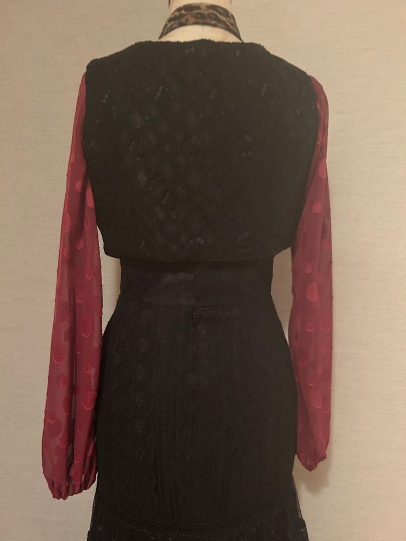 最終値下げ★フラメンコ衣装ハンドメイド黒ファルダブラウスチャレコボウタイ4点