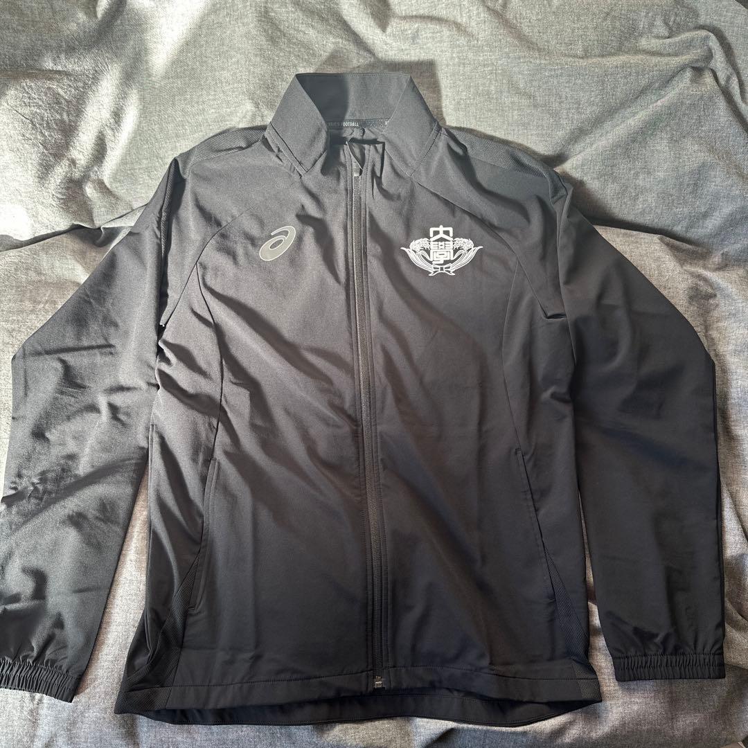 【美品】早稲田大学　ア式蹴球部　ジャージ　L ブラック　大学サッカー　選手支給品