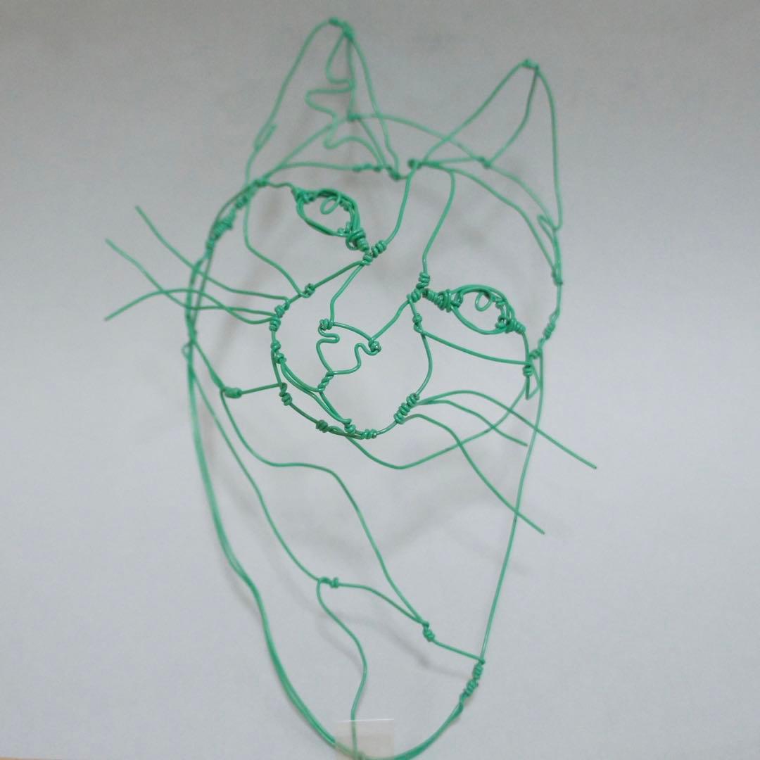 HAyU hayu ワイヤーアート ハユ 猫 アート 水金地火木土天冥海