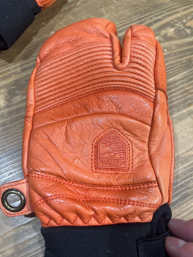 ⭐️美品⭐️HESTRA ヘストラ スキー スノーボード レザー ミトン グローブ