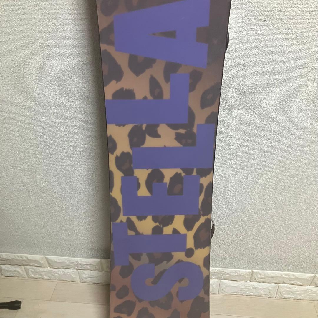 【美品】カバー付STELLA STLOO QUEEステラスノーボードセット140