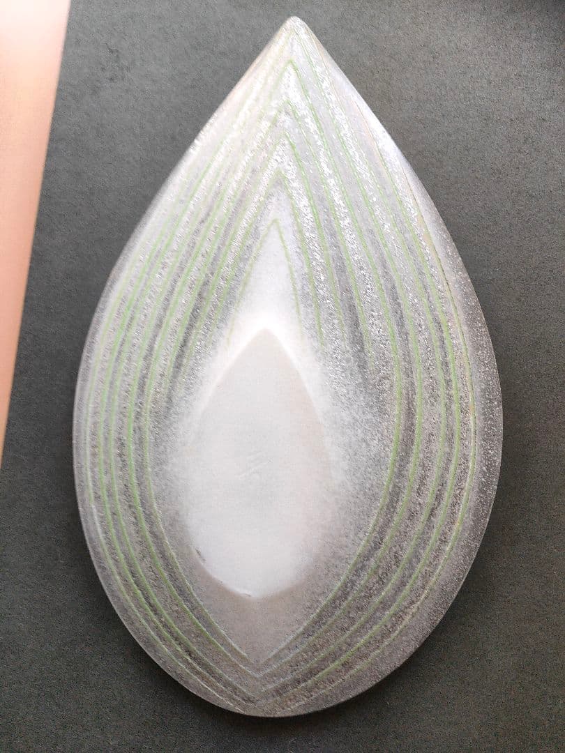 蓮の葉　パート・ド・ヴェール　額