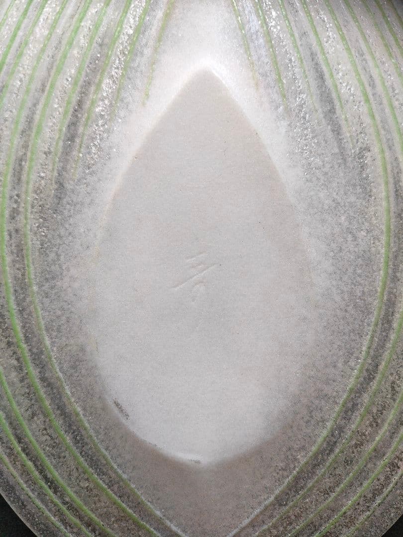 蓮の葉　パート・ド・ヴェール　額