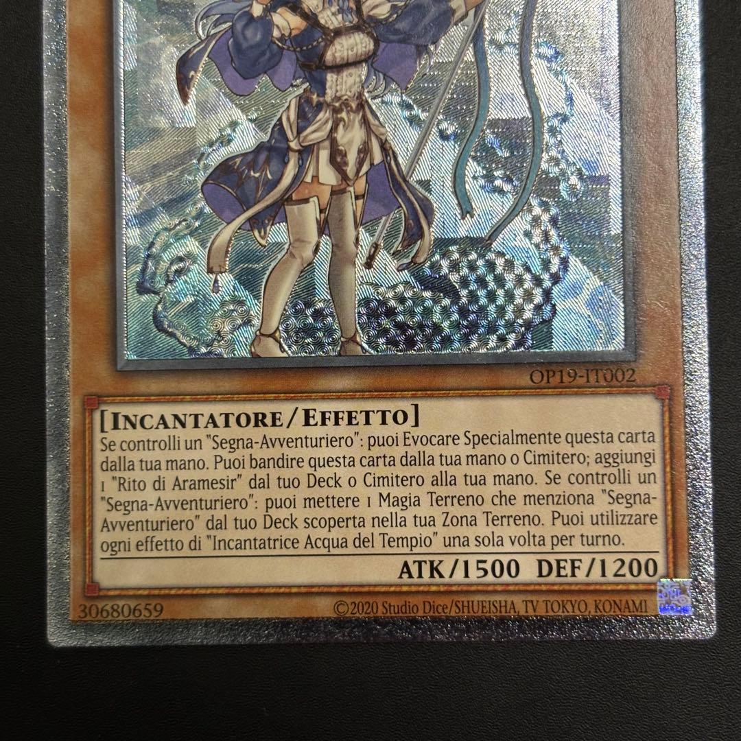 遊戯王　聖殿の水遣い　EU イタリア語版　深掘り個体