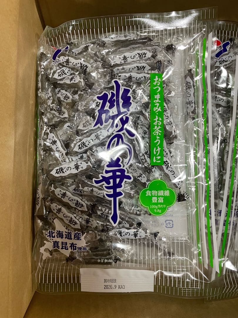 食物繊維豊富！おつまみ．お茶うけに　磯の華ポックス 250g×10袋豪華セット