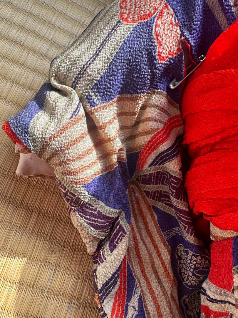 お値下げ❣️座敷童子部屋の市松人形セット 伝統的和服 黒髪