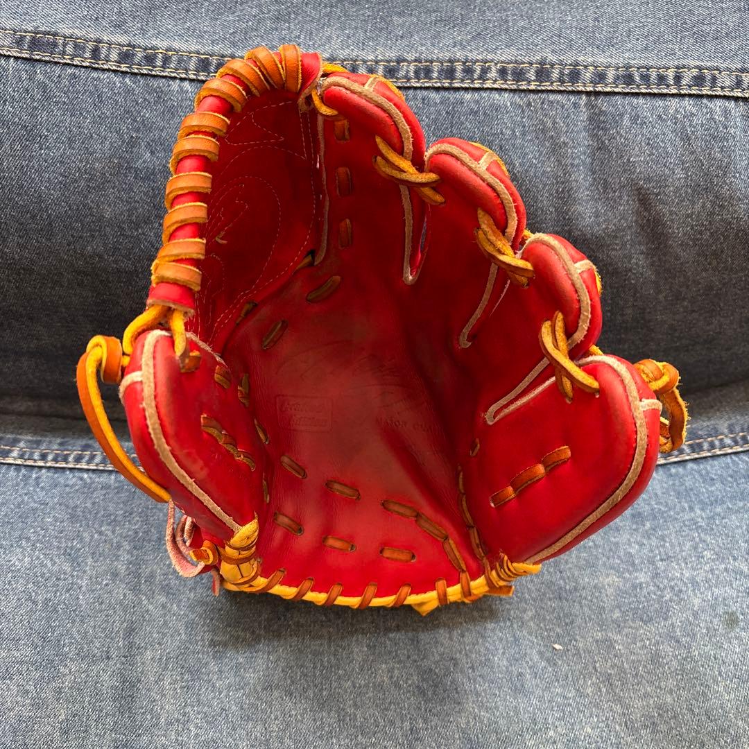 Mizuno Pro 軟式グローブ レッド