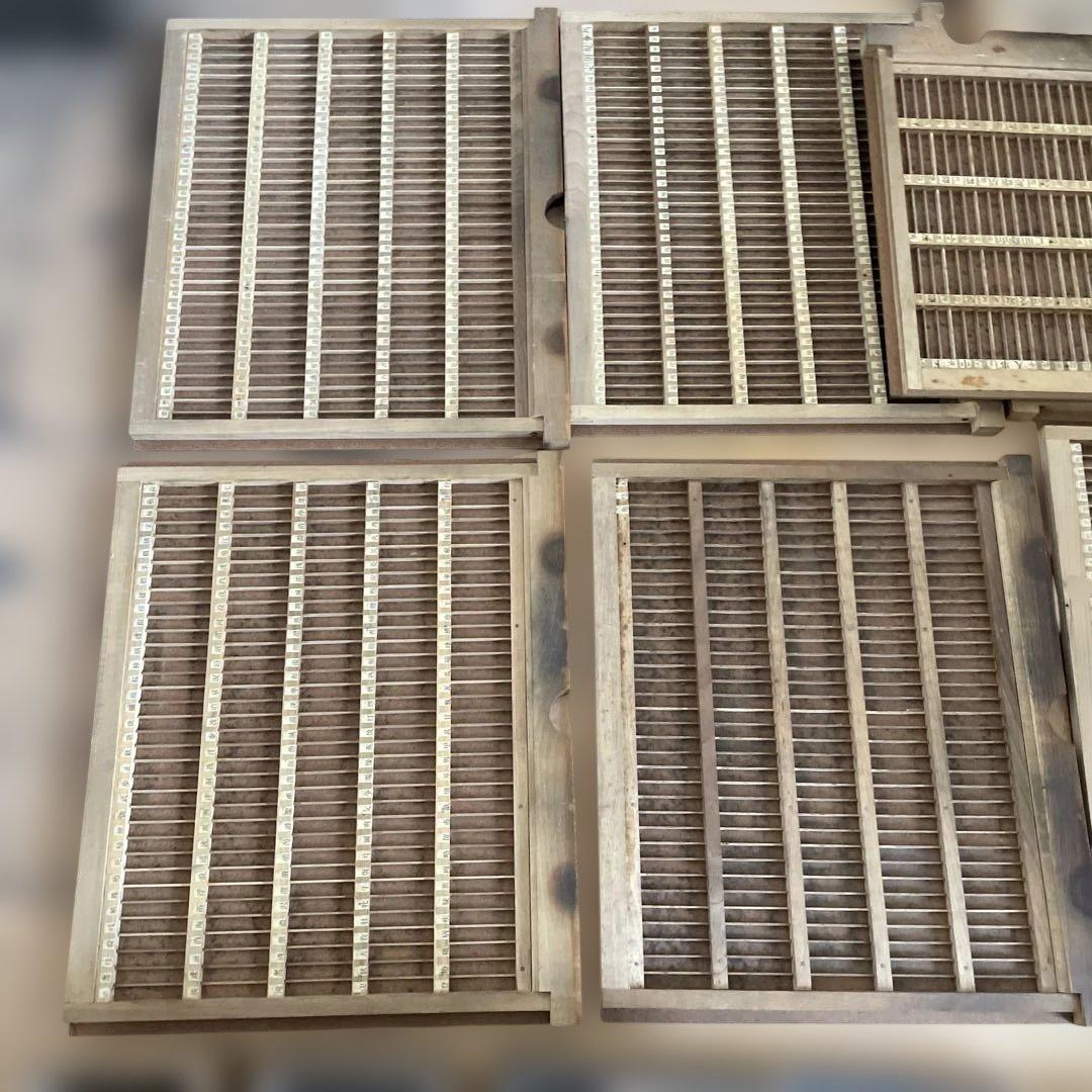 【ゲリラ品w】活版印刷所から出た木のもの　色々　50個くら-2【活版印刷】