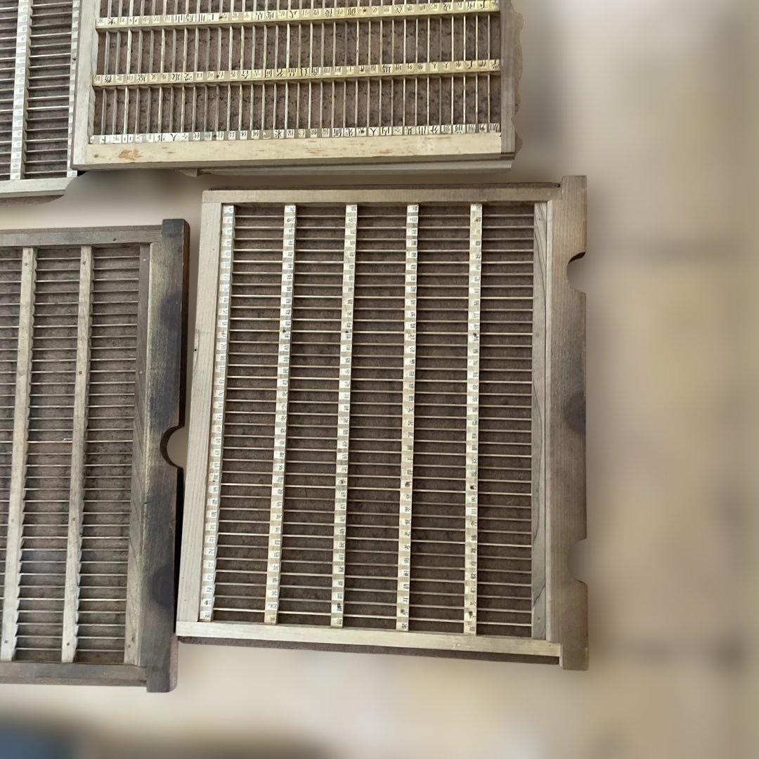 【ゲリラ品w】活版印刷所から出た木のもの　色々　50個くら-2【活版印刷】