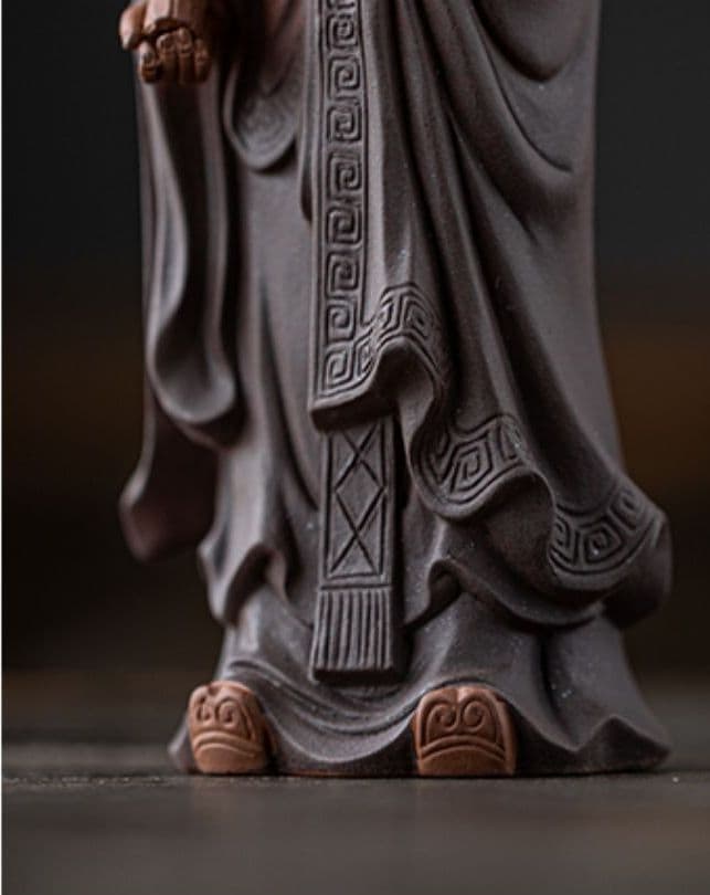 禅意  紫砂  中国  名人  老子   茶道具  置物