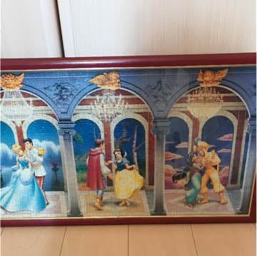 ディズニー プリンセス リトルマーメードジグソーパズル完成品 ディズニー木製額縁