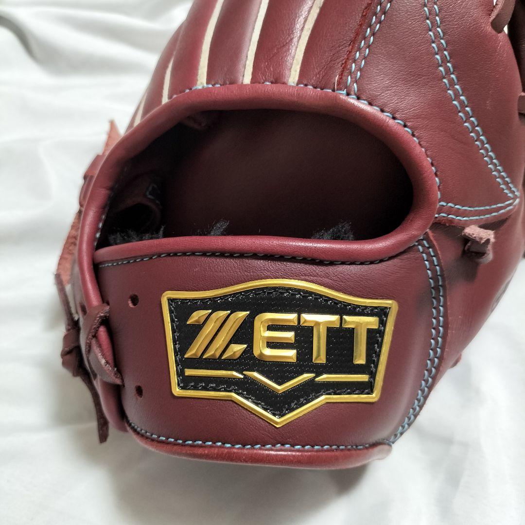 [美品] ゼット ZETT 一般 軟式 グローブ 右 投げ ボルドーブラウン