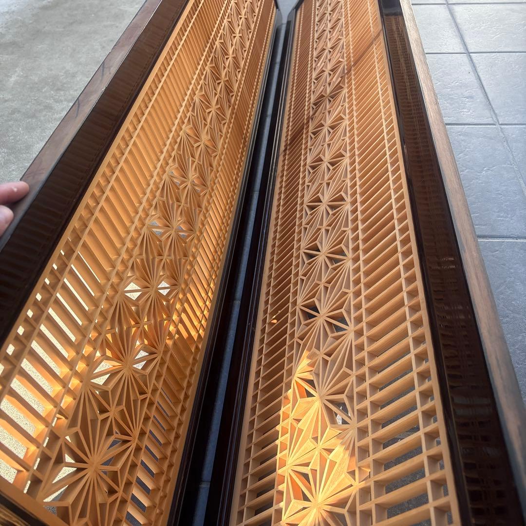 欄間　組子細工　飾り襖