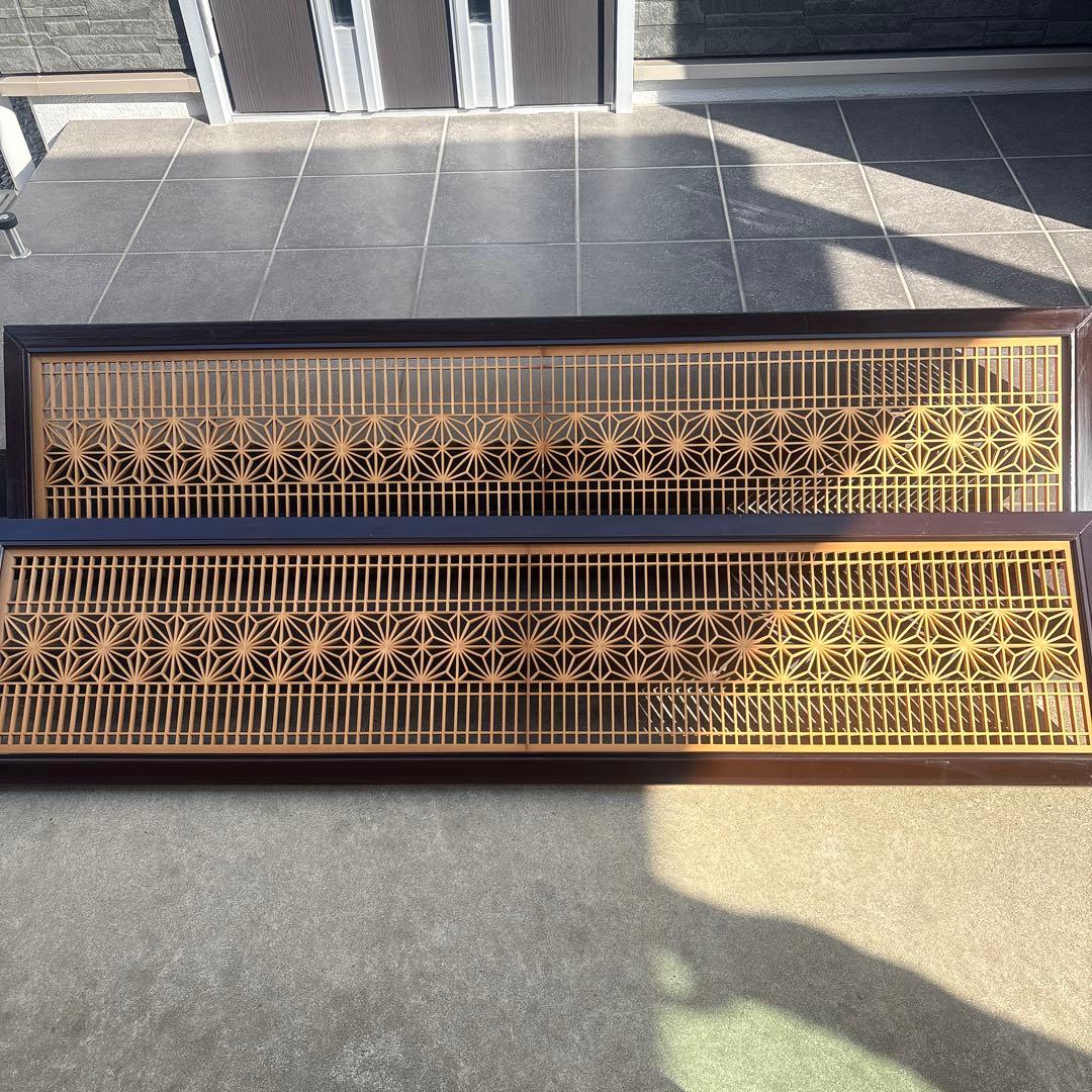 欄間　組子細工　飾り襖