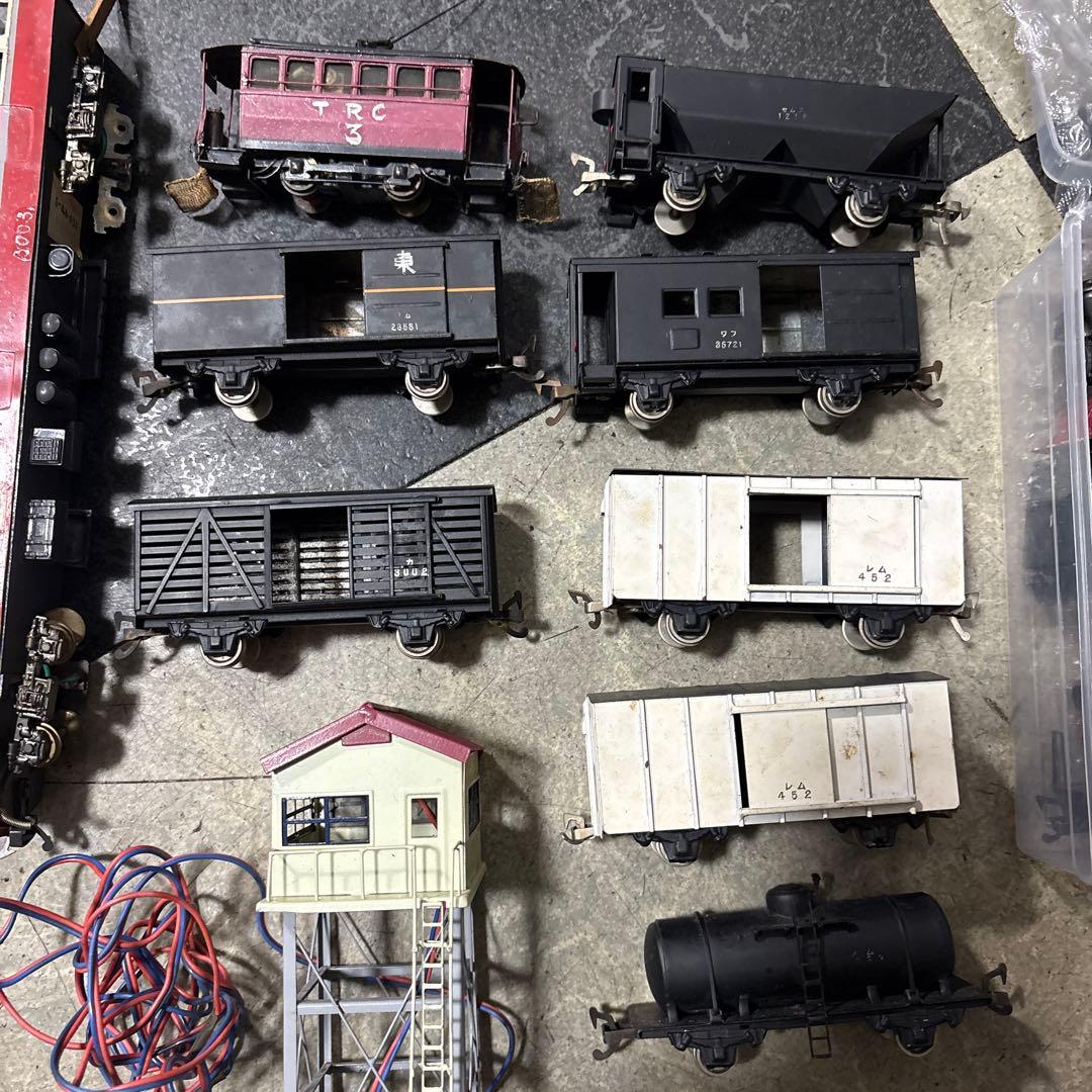 ジャンク　父が集めた蒸気機関車と客車セットHO?