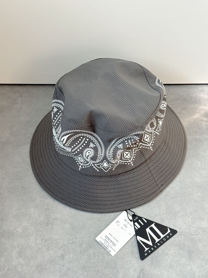 新品 ★ MARK&LONA バゲットハット 帽子 マーク&ロナ カーキ 正規品