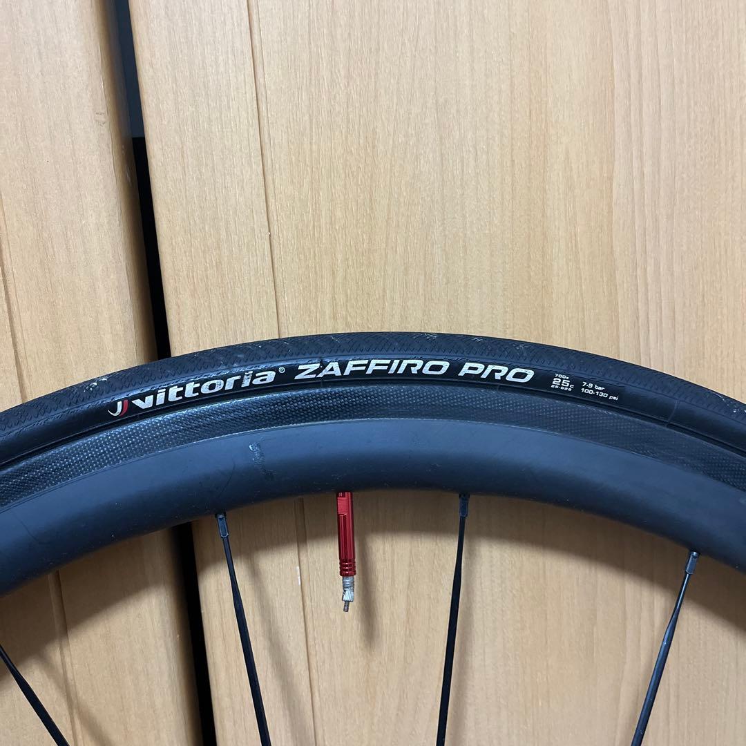 カーボンホイール 中華 軽量 ロードバイク リムブレーキ タイヤ チューブ付き