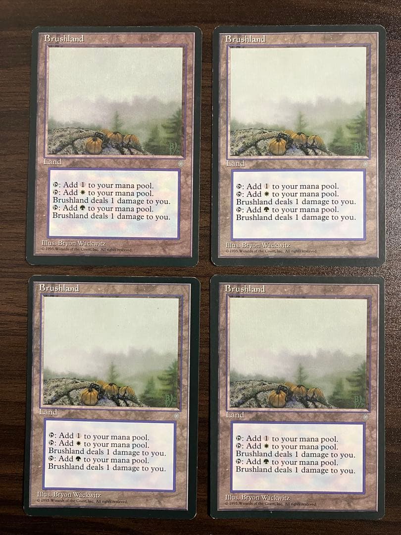 Brushland 低木林地 アイスエイジ版4枚セット