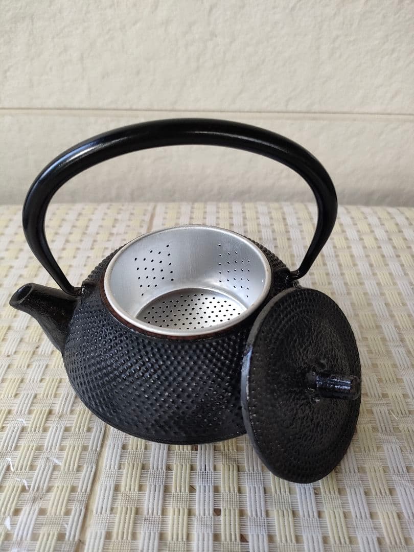 ●南部鉄器 鉄瓶 伝統工芸 日本製 茶道具 南部盛栄堂説明書付き