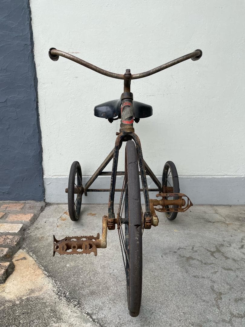 希少 USA コルソン社 アンティーク 三輪車 子供用 ベロシペード 什器