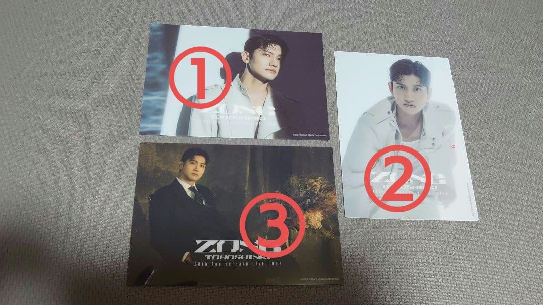 東方神起　ZONE クリアフォトカード　チャンミン