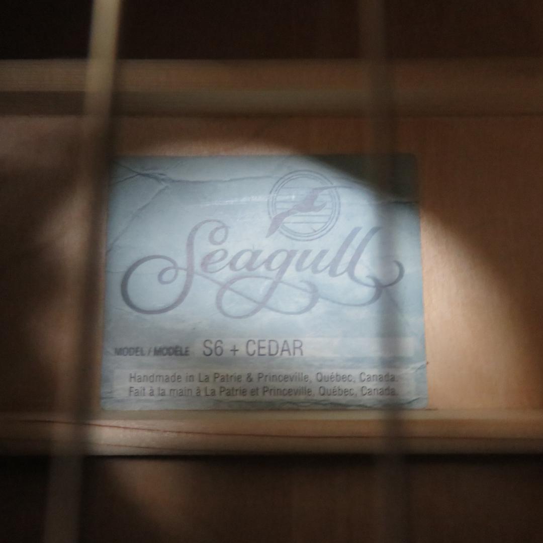 アコースティックギター シーガル ケース付き seagull S6 CEDAR