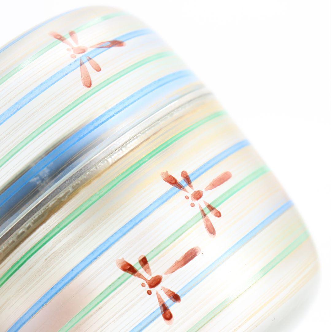 水崎長寿作 義山 独楽蜻蛉 棗 ガラス 硝子 茶道具 共箱共布　V988