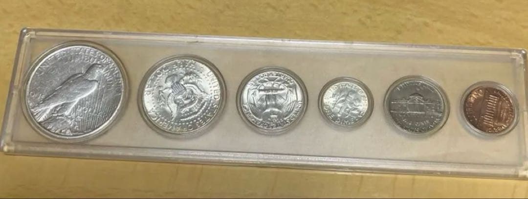 6種類1923年ピースダラー　1964年ケネディ 他　ケース入り
