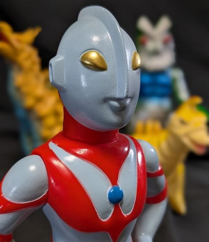 ウルトラマン＆バルタン星人他登場怪獣（ブルマァク復刻）ソフビフィギュア４体セット