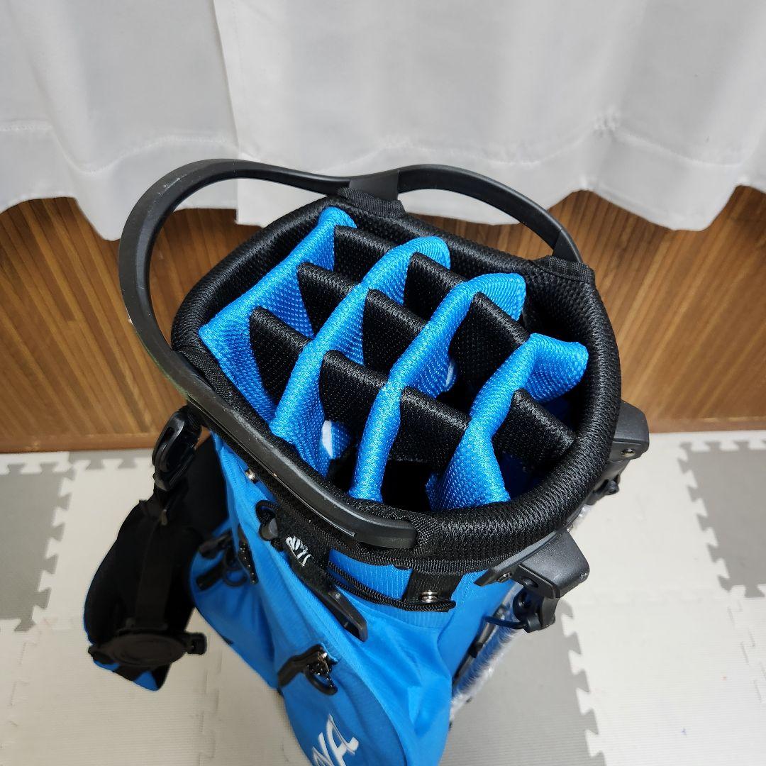 【新品未使用】14分割 LOVACE 青 キャディバッグ