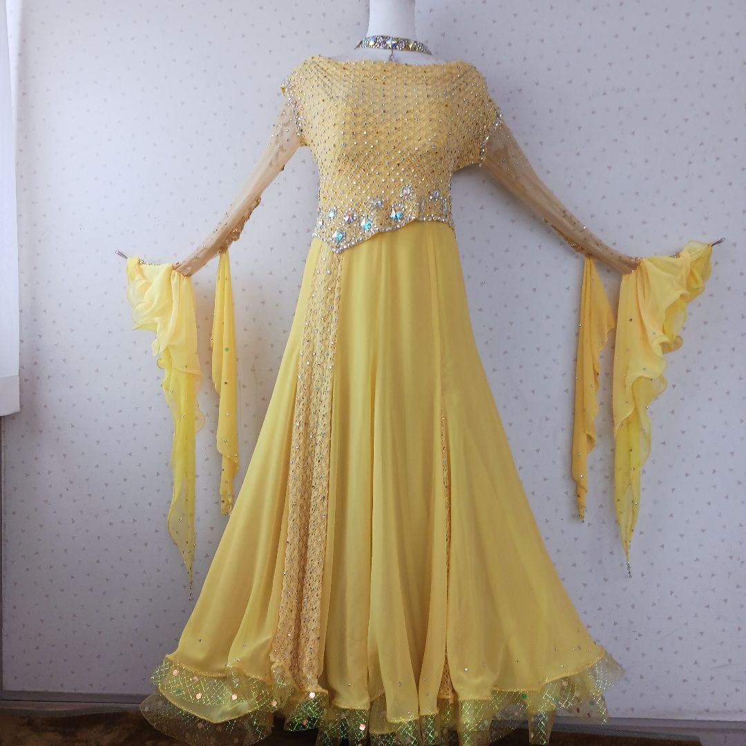 社交ダンス用イエロードレス