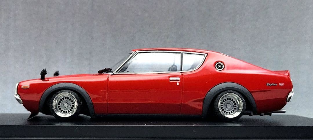 1/43　スカイライン改　ケンメリ2Dr　GT-Rフォーカス　アルミ製　深リム