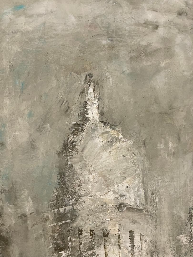 K*a様 「真作」住田昭「1989 パリ」風景画　油彩画　額装　サイン有り　F1