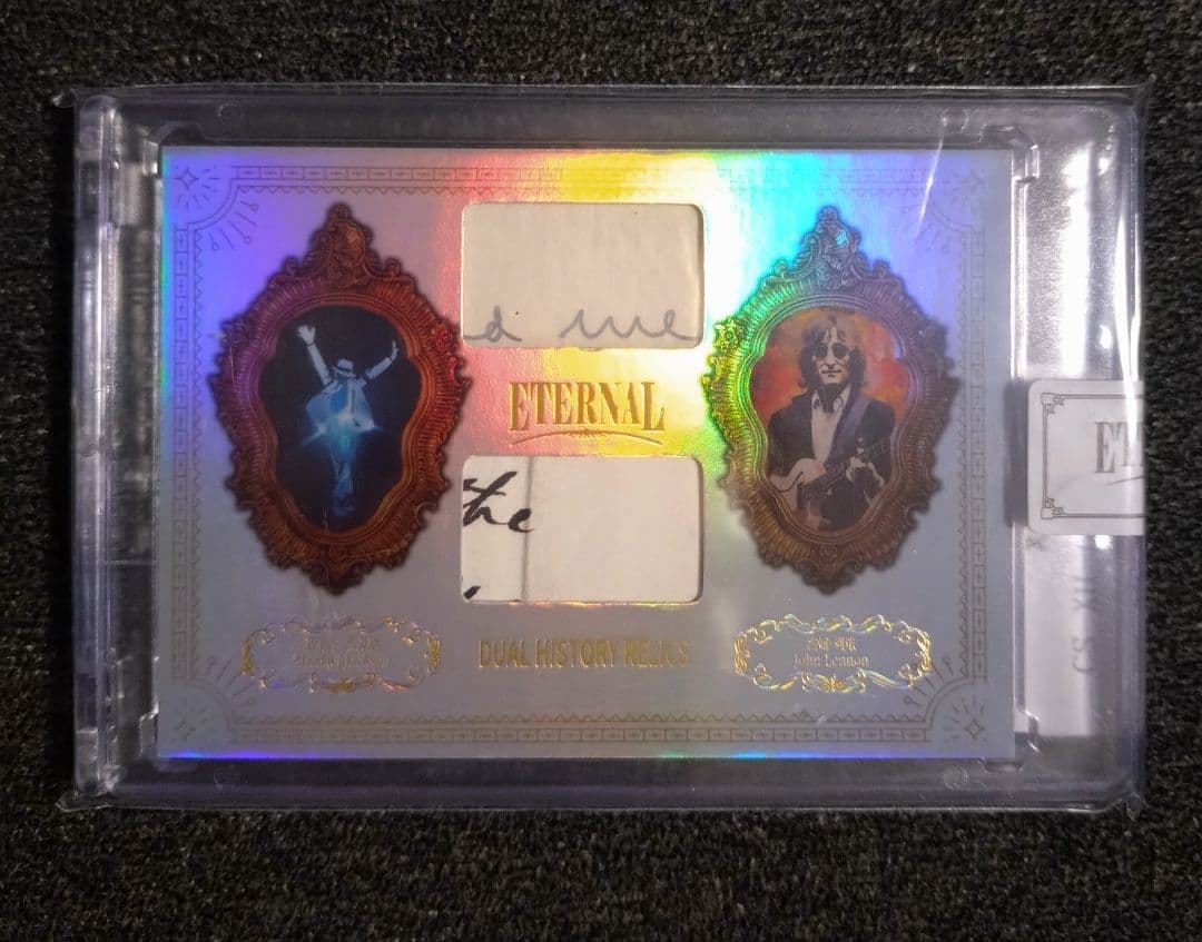 マイケル・ジャクソン エルビス・プレスリー レリックカード二枚目セット品