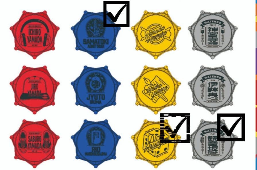 【yoshi】左馬刻、帝統、独歩 缶バッジ・リンライセット