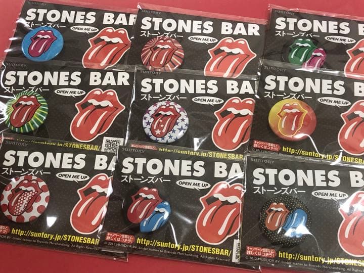 非売品！ ストーンズバー 缶バッジ 全50個　ローリング・ストーンズ　グッズ