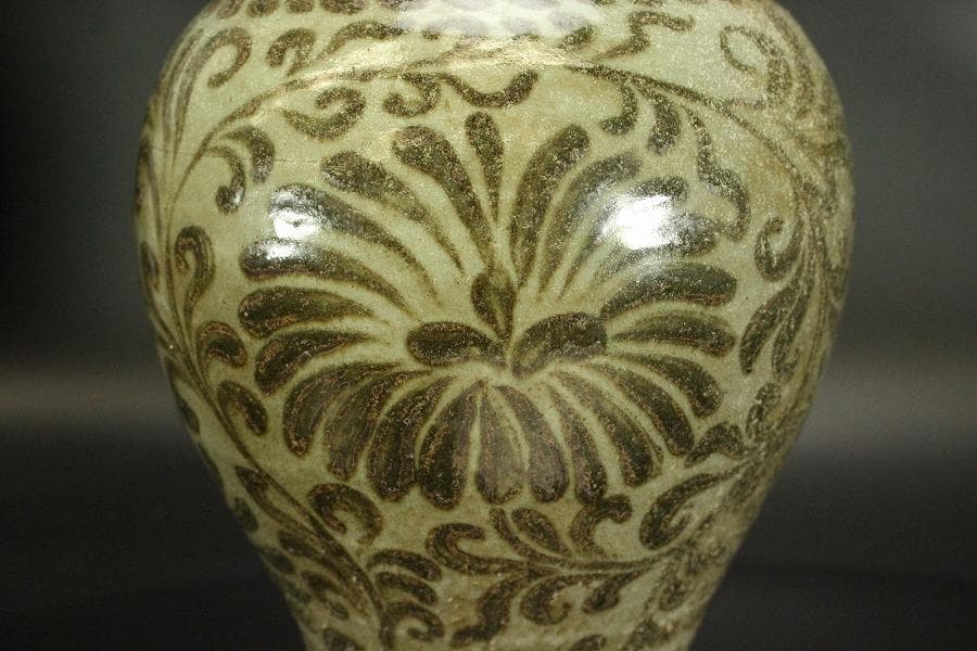 古美術 高麗青磁鉄絵梅瓶 高27cm(ZE592)