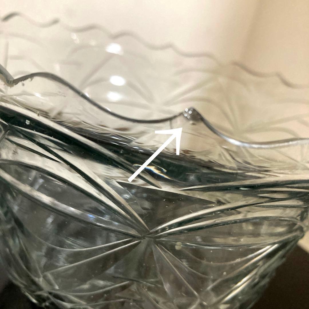 オランダ切子 ボンボン入れ 蓋物 ギヤマン アンティーク 菓子器